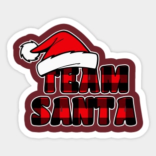 Team Santa Christmas Squad Family Matching Pajamas Sticker